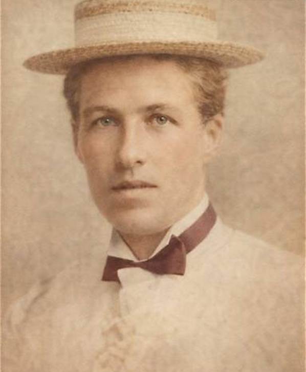 Colourised vintage portrait